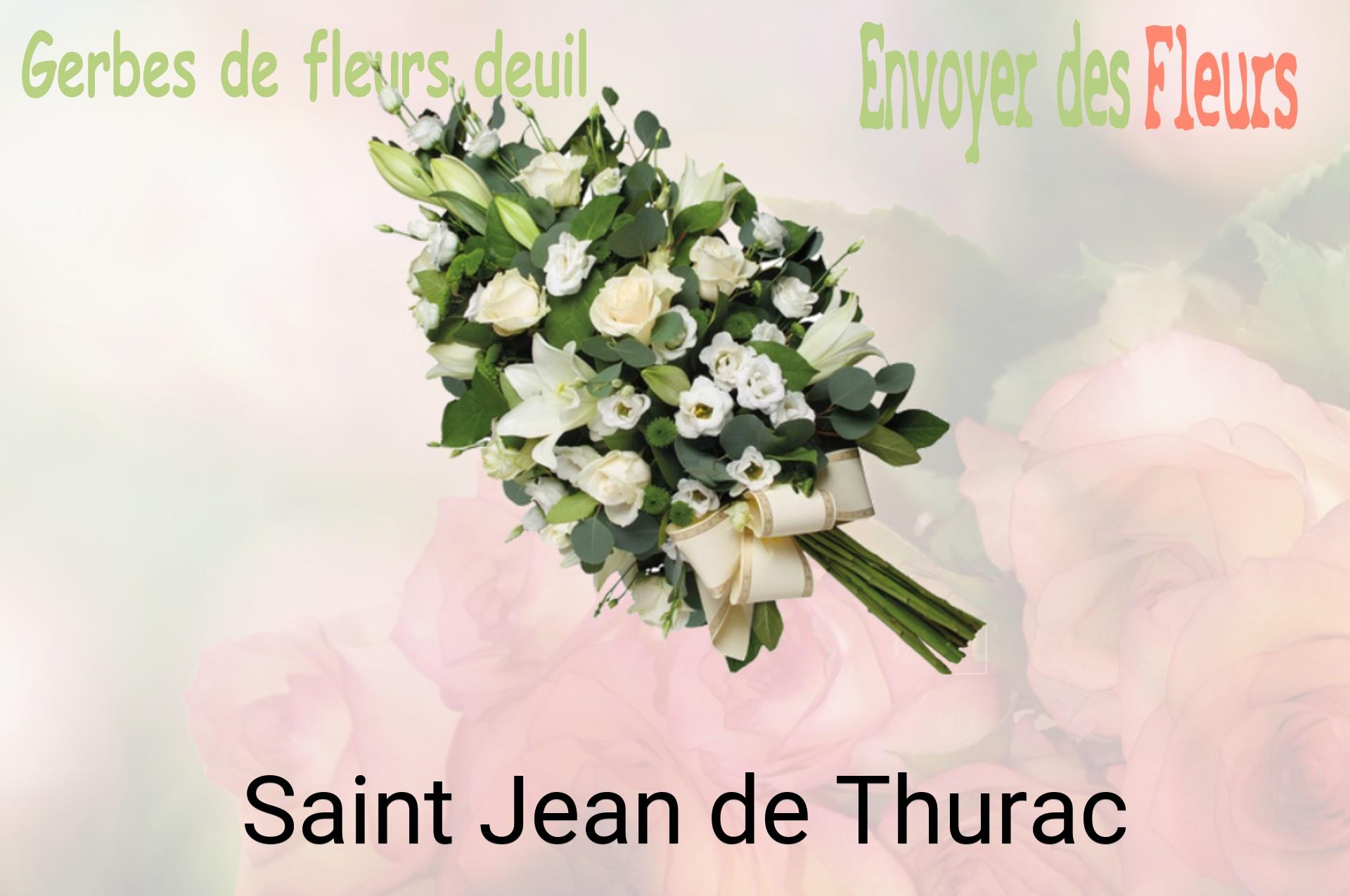 Gerbe de fleurs de deuil livrée à Saint-Jean-de-Thurac